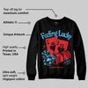 Red Collection DopeSkill Sweatshirt Feeling Lucky Graphic