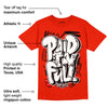 Red Foam Runner DopeSkill Vermillion Red T-shirt New Paid In Full Graphic