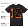 Brilliant Orange 12s DopeSkill T-Shirt No.12 Graphic