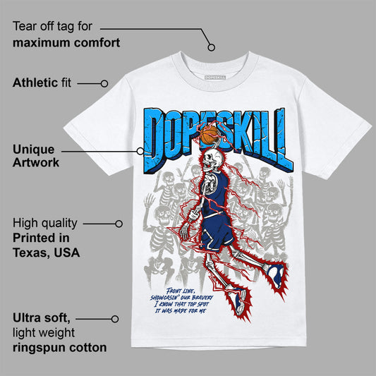 French Blue 13s DopeSkill T-Shirt Thunder Dunk Graphic