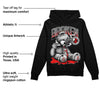 AJ Spizike Bred DopeSkill Hoodie Sweatshirt Sick Bear Graphic