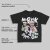 Medium Soft Pink 4s DopeSkill Toddler Kids T-shirt No Risk No Story Graphic