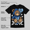 Foamposite One Dark Neon Royal DopeSkill T-Shirt Broken Bear Graphic