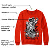 Red Foam Runner DopeSkill Vermillion Red Sweatshirt Juneteenth Graphic