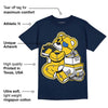 Michigan Dunks DopeSkill Midnight Navy T-Shirt Bear Steals Sneaker Graphic