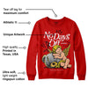 Red Collection DopeSkill Red Sweatshirt New No Days Off Graphic