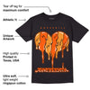 Brilliant Orange 12s DopeSkill T-Shirt Juneteenth Heart Graphic