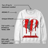 Cherry 12s DopeSkill Sweatshirt Juneteenth Heart Graphic