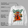 Dunk Team Dark Green Orange DopeSkill Sweatshirt Money Bag Coming Up Graphic