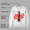 Red Cement 4S DopeSkill Sweatshirt King Chess Graphic