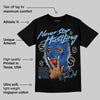 Foamposite One Dark Neon Royal DopeSkill T-Shirt Never Stop Hustling Graphic