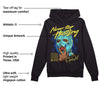 Aqua 5s DopeSkill Hoodie Sweatshirt Never Stop Hustling Graphic