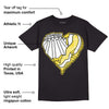 Yellow Snakeskin 11s DopeSkill T-Shirt Heart AJ 11 Graphic