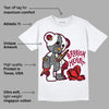 AJ 3 Cardinal Red DopeSkill T-Shirt Broken Heart Graphic