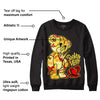 Yellow Snakeskin 11s DopeSkill Sweatshirt Broken Heart Graphic