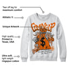 Orange Black White DopeSkill Sweatshirt Money Bag Coming Up Graphic