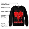 Satin Bred 1s DopeSkill Sweatshirt Juneteenth Heart Graphic