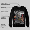 Black Cat 4s DopeSkill Sweatshirt Get Rich Graphic