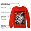 Red Foam Runner DopeSkill Vermillion Red Sweatshirt Resist Graphic