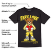 Yellow Snakeskin 11s DopeSkill T-Shirt Fake Love Graphic