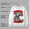 Red Cement 4S DopeSkill Sweatshirt Sick Bear Graphic