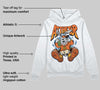 Orange Black White DopeSkill Hoodie Sweatshirt At The Top Graphic