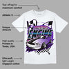 Dunk Purple Championship Court White DopeSkill T-Shirt ENGINE Tshirt Graphic