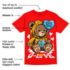 Red Collection DopeSkill Red T-shirt Broken Bear Graphic