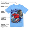 Powder Blue 9s DopeSkill Sky Blue T-shirt Stressless Graphic