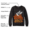 Brilliant Orange 12s DopeSkill Sweatshirt Juneteenth 1865 Graphic