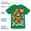 Lucky Green 5s DopeSkill Green T-shirt Broken Bear Graphic