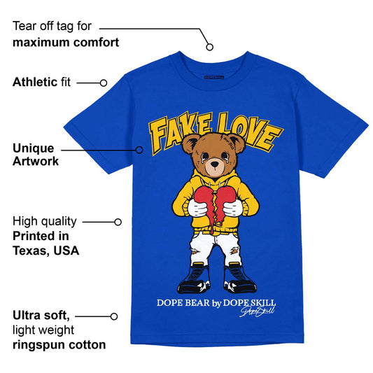 Laney 14s DopeSkill Varsity Royal T-shirt Fake Love Graphic