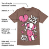 Dunk Smokey Mauve Playful Pink White Brown DopeSkill Brown Savana T-shirt Love Sick Graphic