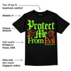 Neon Green Collection DopeSkill T-Shirt Protect Me From Evil Graphic