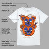 Dunk Low Futura Orange Blaze DopeSkill T-Shirt New Double Bear Graphic