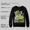 Bright Cactus 13s DopeSkill Sweatshirt Born To Be Rich Graphic