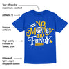 Royal Blue Collection DopeSkill Royal Blue T-shirt No Money No Funny Graphic