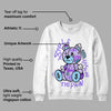 AJ 11 Low Pure Violet DopeSkill Sweatshirt Smile Through The Pain Graphic