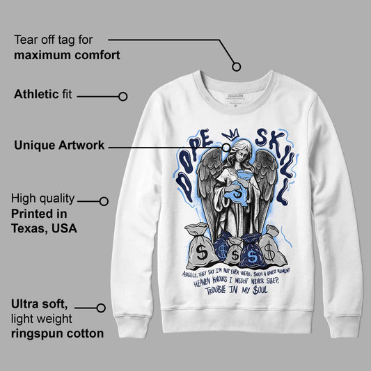 Midnight Navy 5s DopeSkill Sweatshirt Angels Graphic