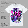 Dunk Purple Championship Court White DopeSkill T-Shirt No Days Off Graphic