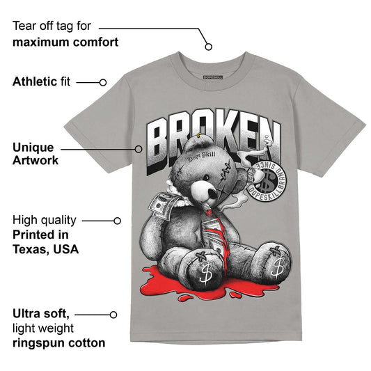 Grey Collection DopeSkill Grey T-shirt Sick Bear Graphic