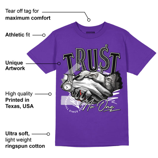 PURPLE Collection DopeSkill Purple T-shirt Trust No One Graphic