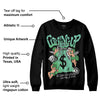 Green Glow 1s DopeSkill Sweatshirt Money Bag Coming Up Graphic