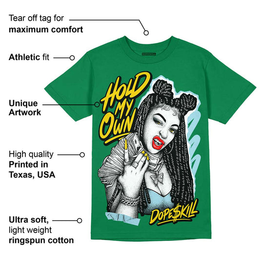 Lucky Green 5s DopeSkill Green T-shirt New H.M.O Graphic