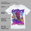 Dunk Purple Championship Court White DopeSkill T-Shirt Get Rich Graphic