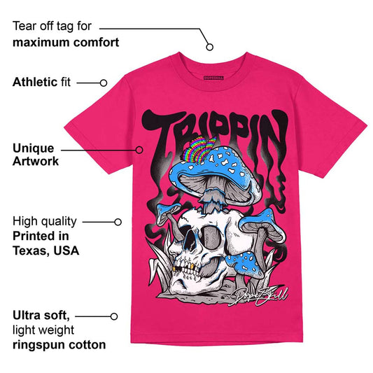 Dunk Obsidian Fierce Pink DopeSkill Pink T-shirt Trippin Graphic