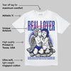 Racer Blue White Dunk Low DopeSkill T-Shirt Real Lover Graphic