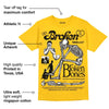 Yellow Collection DopeSkill Gold T-shirt Broken Bones Graphic