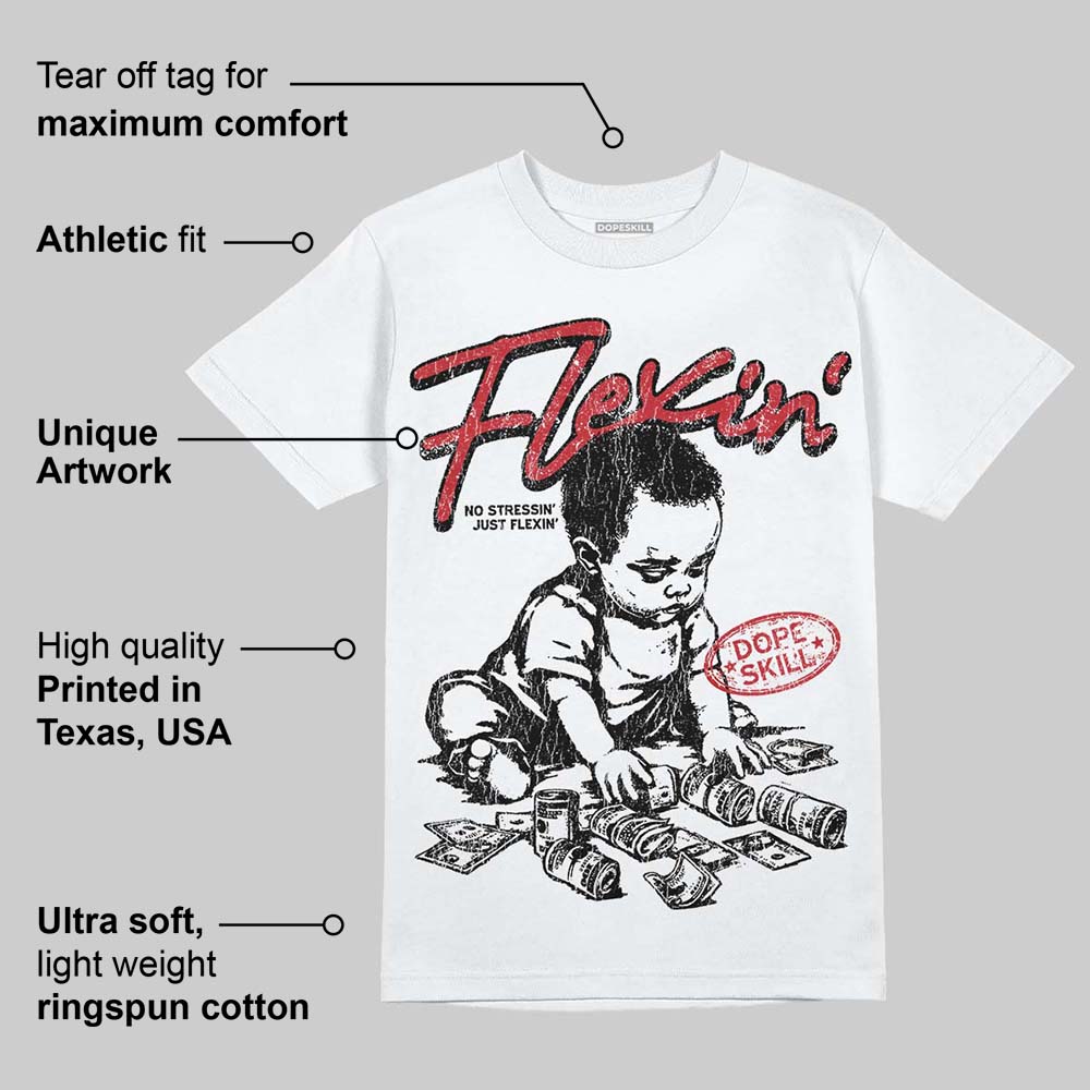 Bred 11s DopeSkill T-Shirt Flexin' Graphic