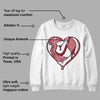 Valentine's Day Collection DopeSkill Sweatshirt Heart Jordan 1 Graphic